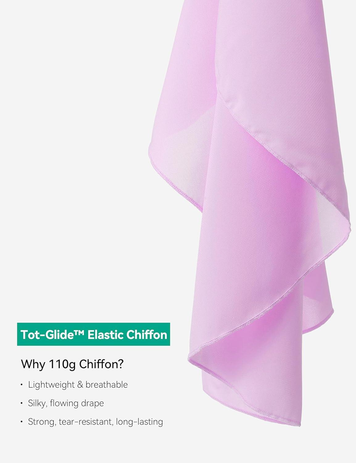 imageBallet Dance Wrap Skirt for Girls Toddler Kids Ballerina Chiffon SkirtPurple