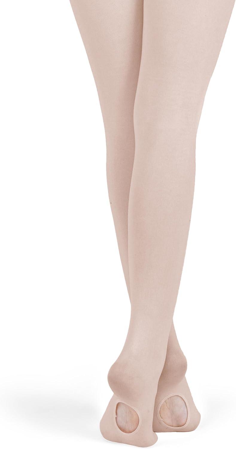 imageGirls Ballet Dance Convertible Tights Toddler Kids Ballerina Ultra Soft Stretchy Transition StockingsBallet Pink
