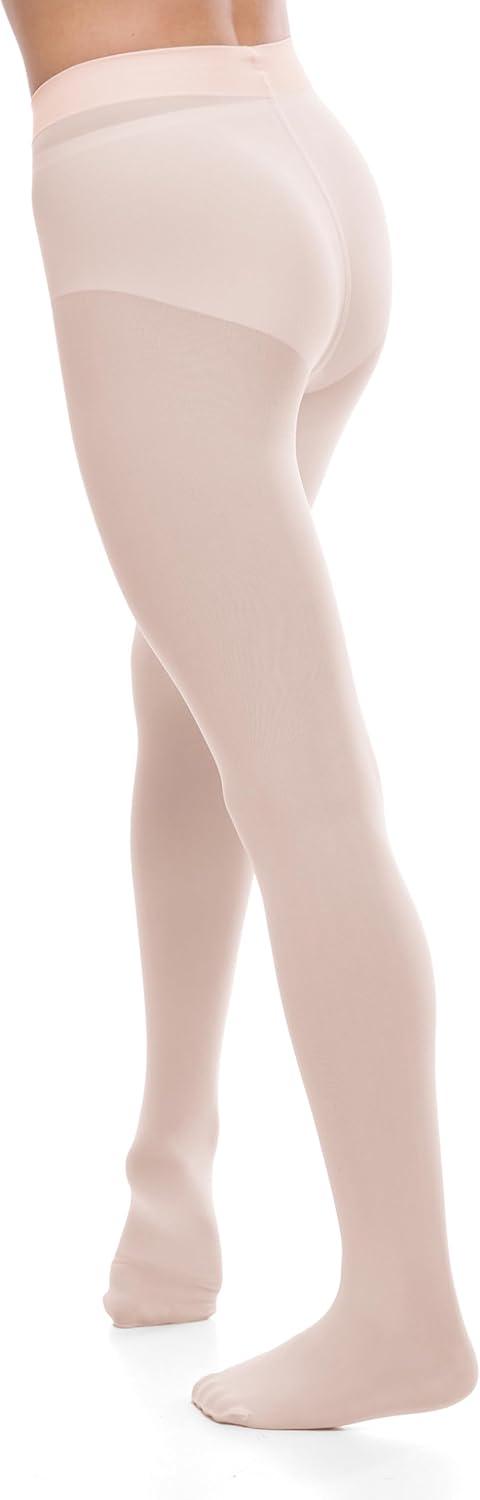 imageGirls Ballet Dance Footed Tights Toddler Kids Ballerina Ultra Soft Stretchy StockingsBallet Pink
