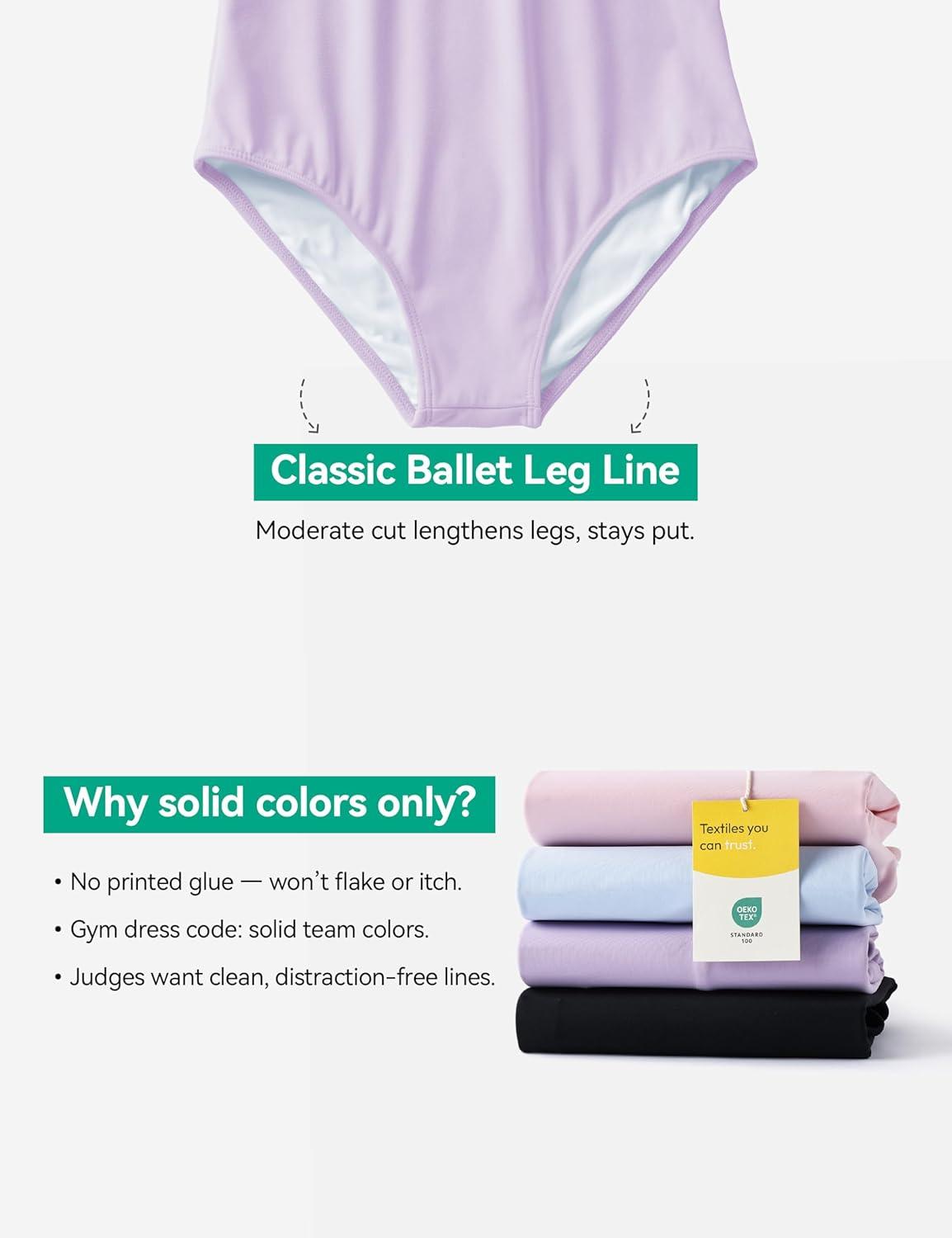 imageGirls Ballet Dance Short Sleeve Leotard Toddler Kids Gymnastics Ballerina Outfit with Bow Back ScrunchiesPurple