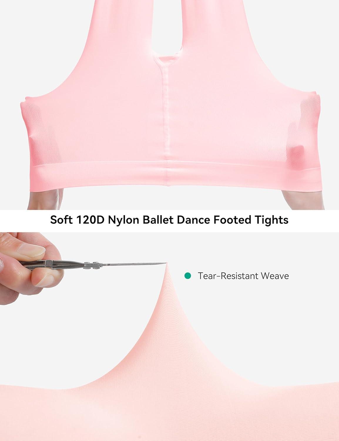 imageGirls Ballet Dance Short Sleeve Leotard with Removable Skirt and Tights Combo Toddlers Gymnastics Ballerina OutfitPink