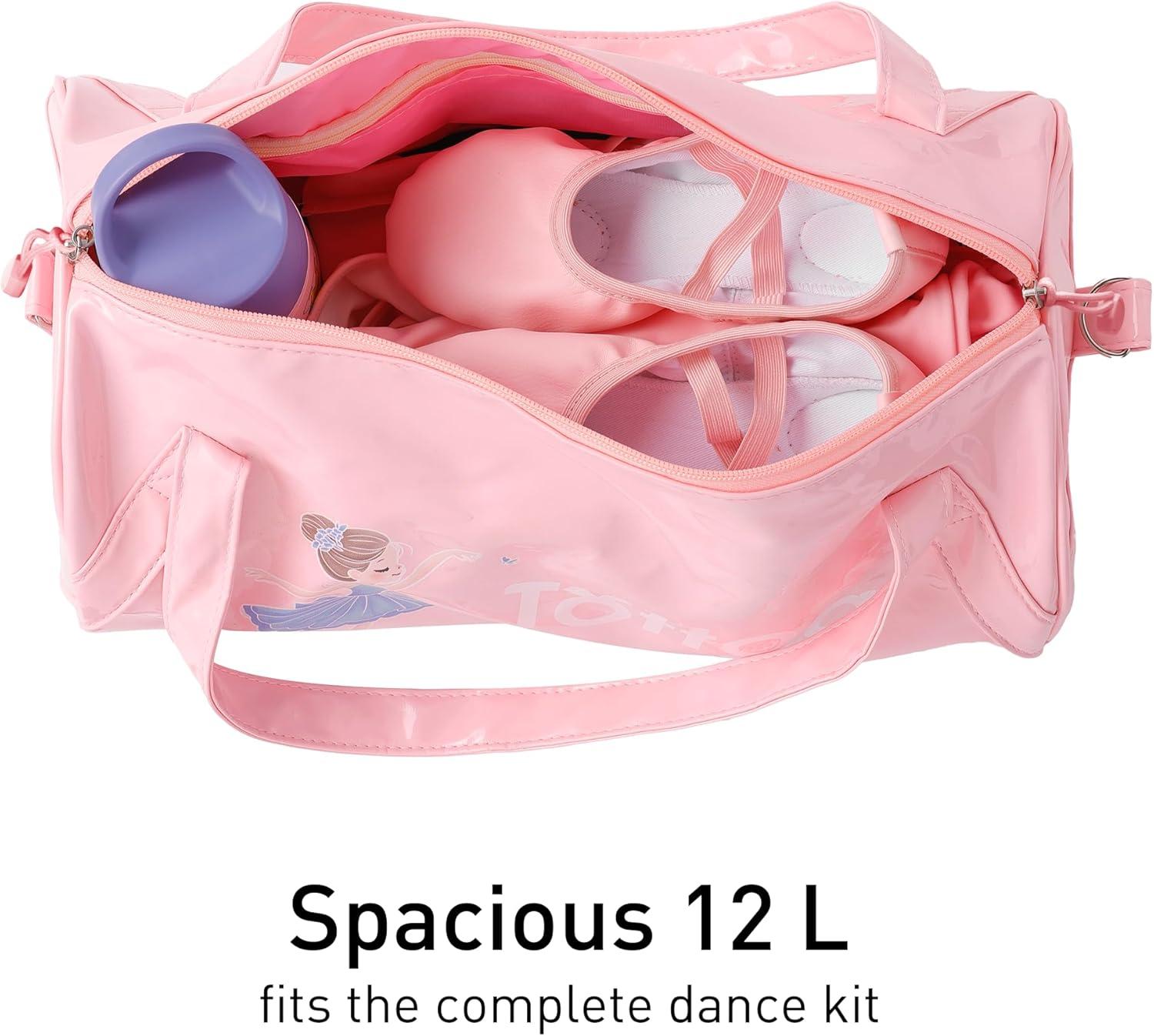 imageSports Ballet Dance Waterproof Duffle Bag for Little Girls Toddlers Kids