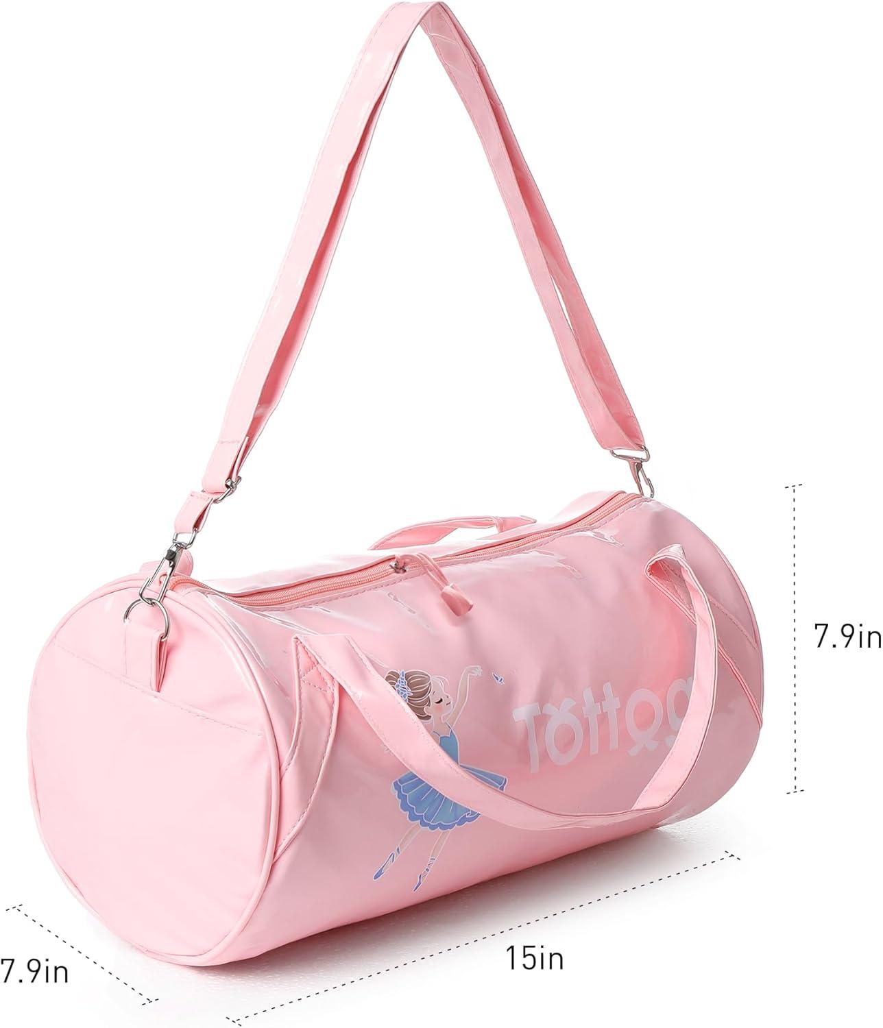 imageSports Ballet Dance Waterproof Duffle Bag for Little Girls Toddlers Kids