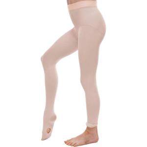 Girls Ballet Dance Convertible Tights, Toddler Kids Ballerina Ultra Soft Stretchy Transition Stockings(Ballet Pink)