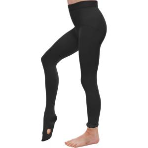 Girls Ballet Dance Convertible Tights, Toddler Kids Ballerina Ultra Soft Stretchy Transition Stockings(Black)